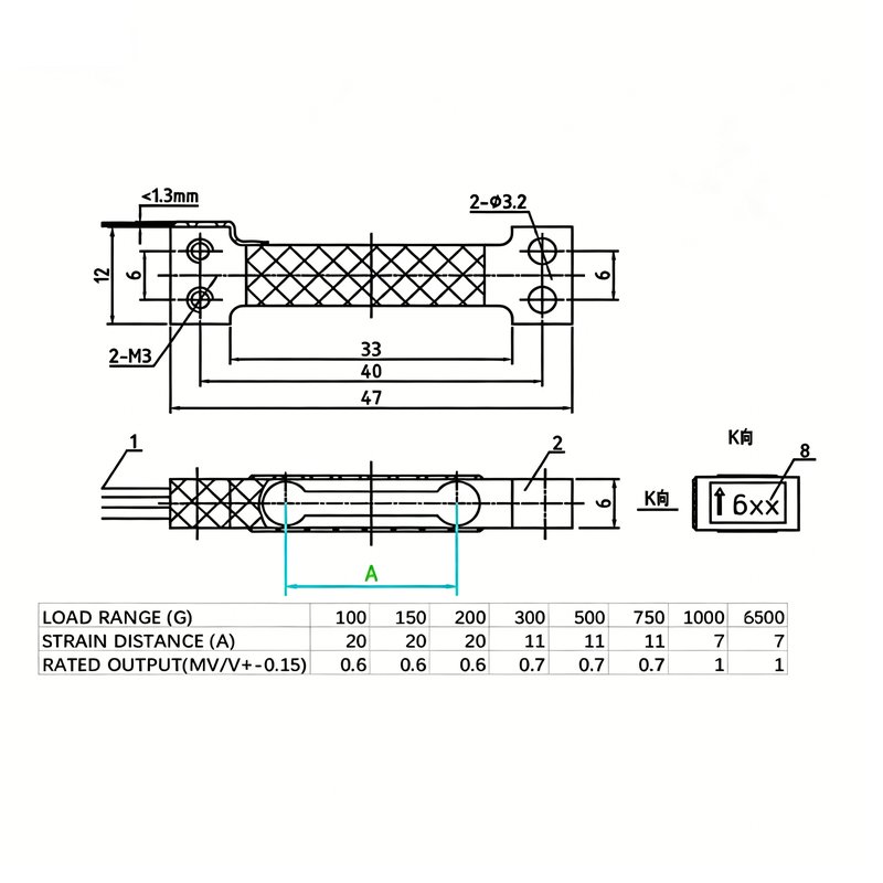 MLC639M 微型称重传感器 MLC639M 微型称重传感器