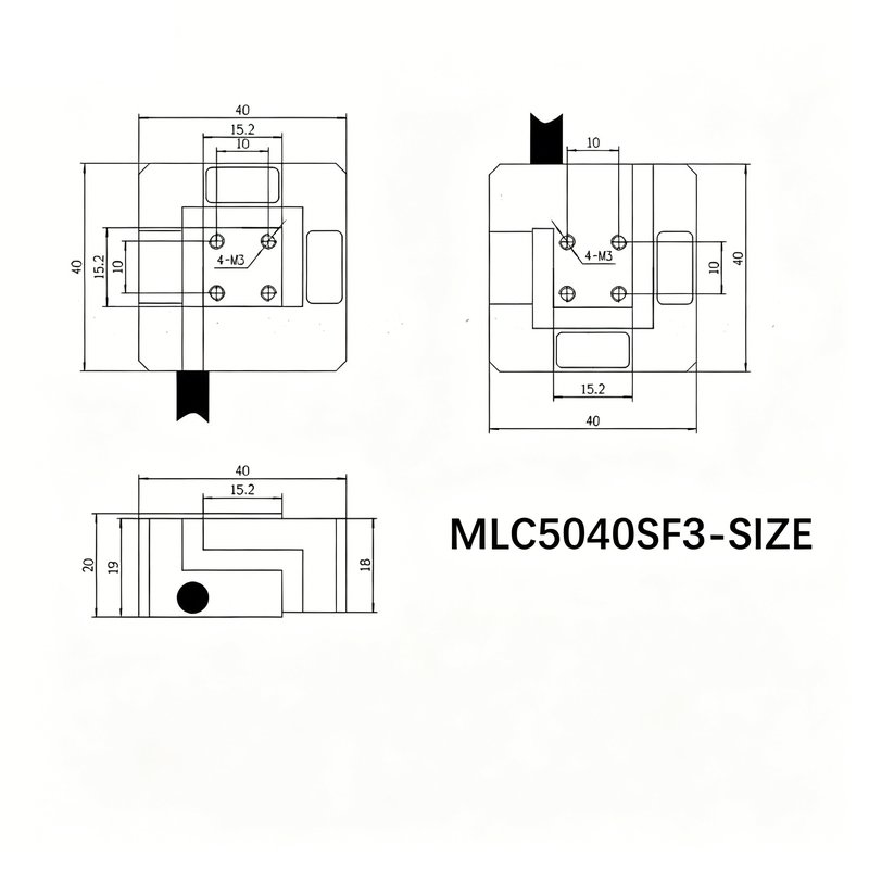 MLC5040SF3 三分力测力传感器 MLC5040SF3 三分力测力传感器