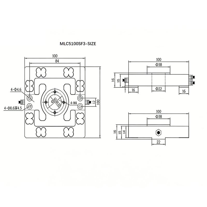 MLC5100SF3 三分力测力传感器 MLC5100SF3 三分力测力传感器