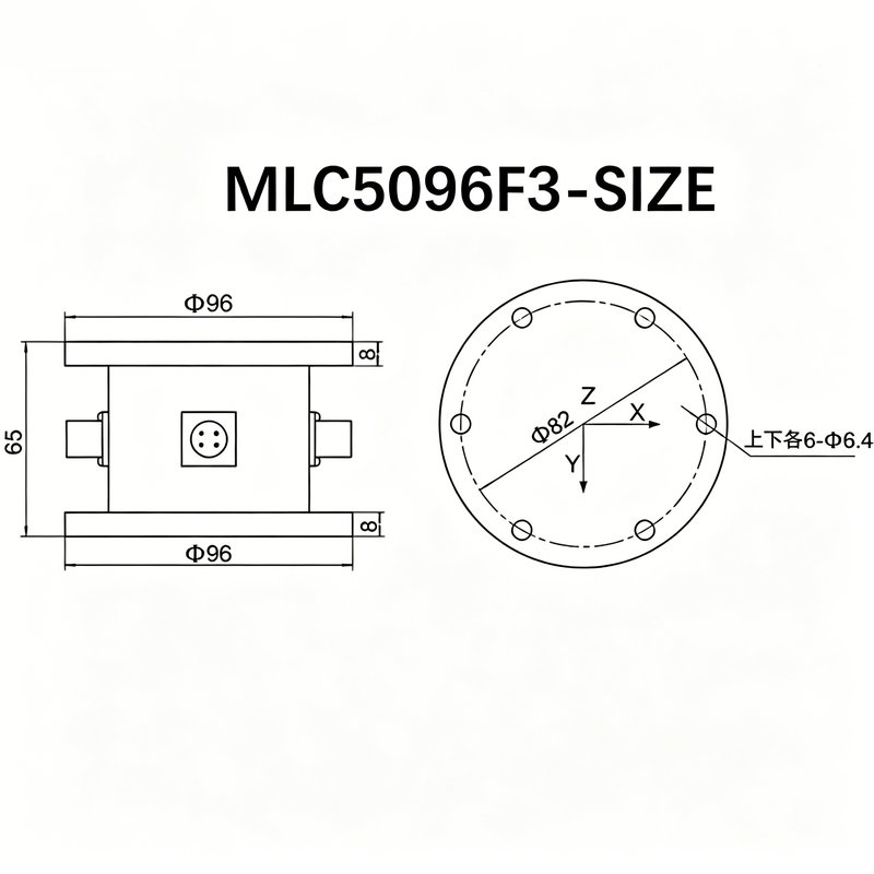 MLC5096F3 三分力测力传感器 MLC5096F3 三分力测力传感器