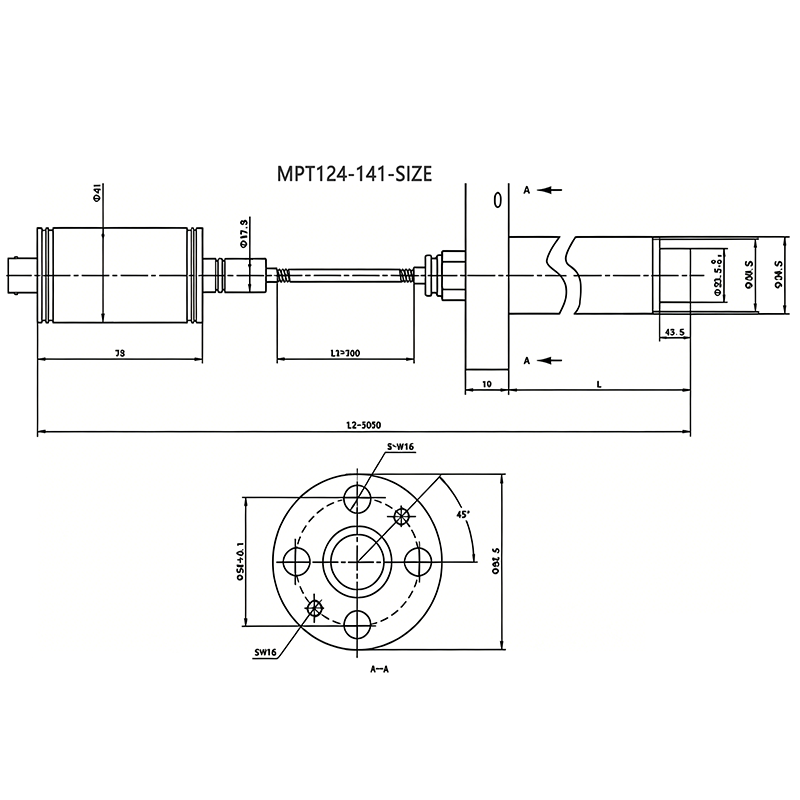 MPT124-141-注塑机模腔毛细管型压力传感器 MPT124-141-注塑机模腔毛细管型压力传感器