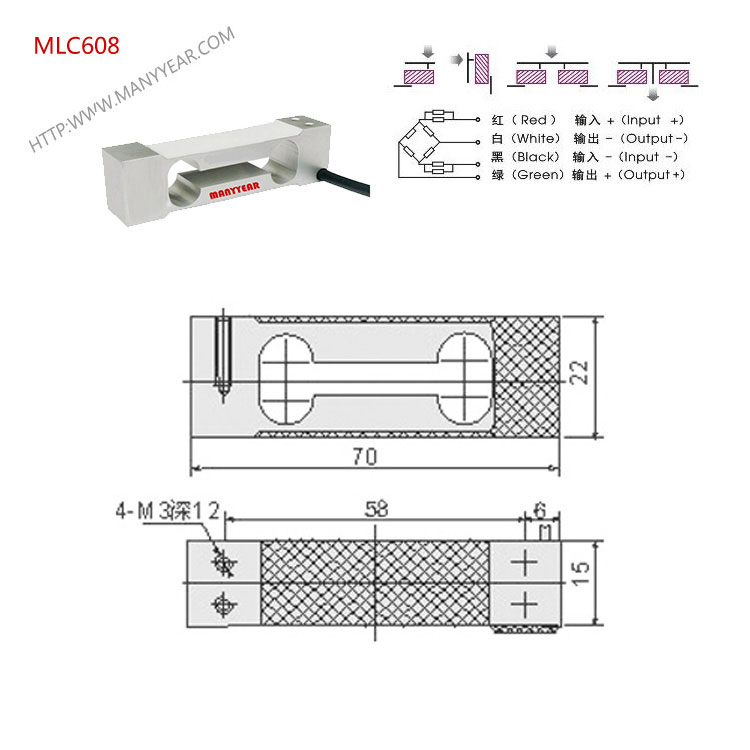 MLC608 电子秤称重传感器