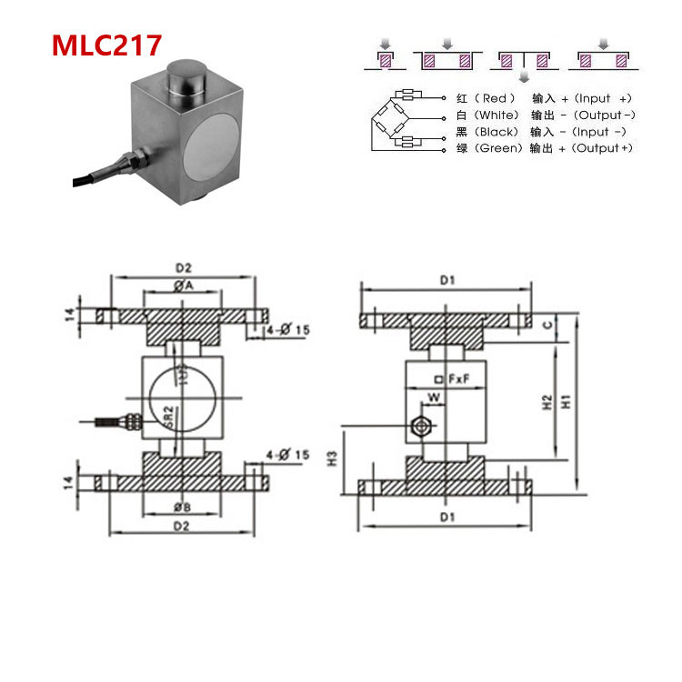 mlc200 纽扣式测力传感器
