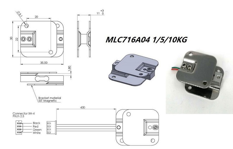 MLC716A04 vending machice称重传感器