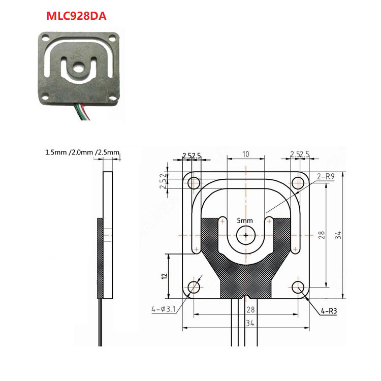MLC928DA 厨房秤微型称重传感器