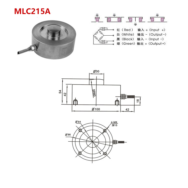 mlc200 纽扣式测力传感器