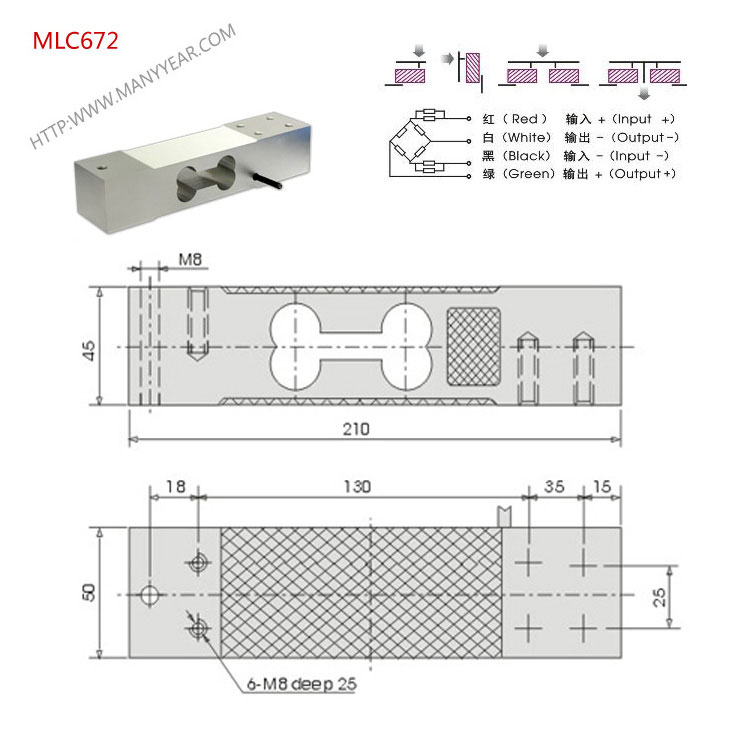 MLC672 单点式重量传感器