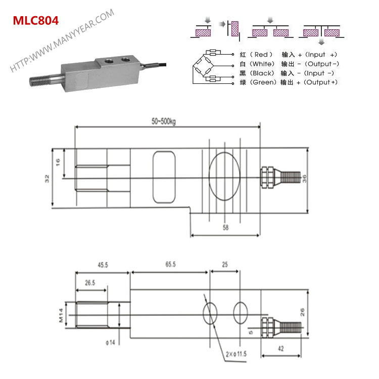 MLC804-料斗秤称重传感器
