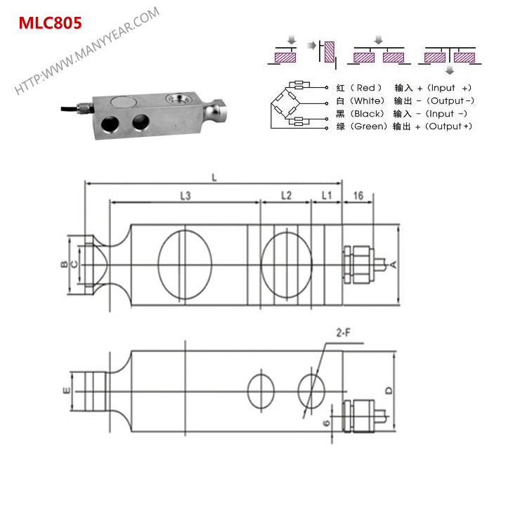 MLC805 料斗秤重量传感器
