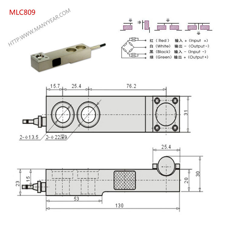 MLC809 包装秤称重传感器