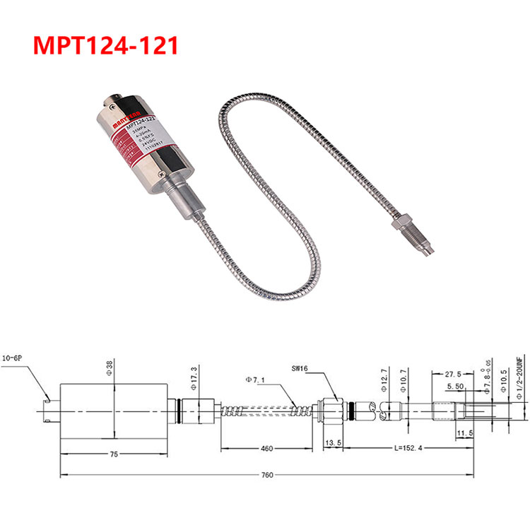 MPT124-121 塑料注射成型压力传感器