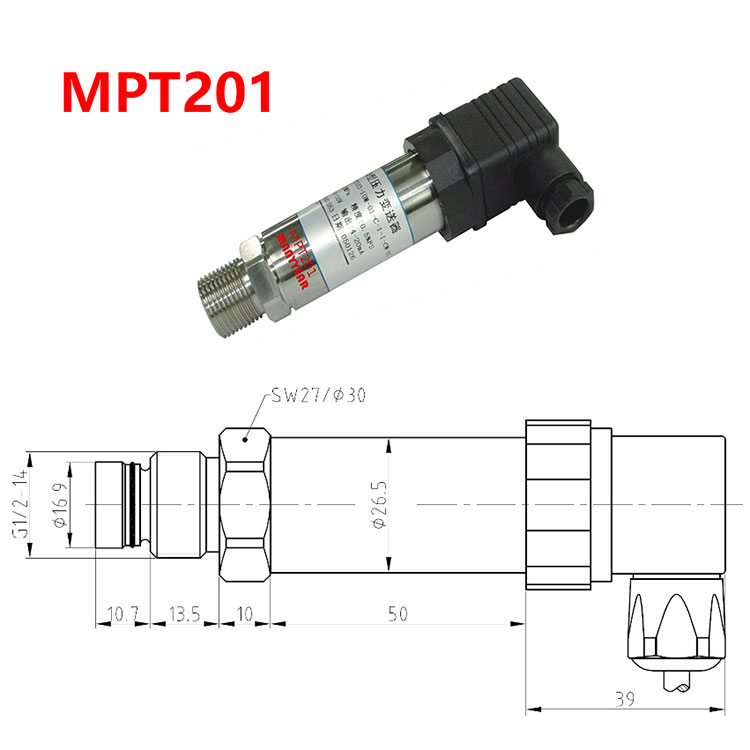 MPT203 Capillary 高温压力传感器