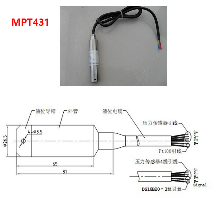 MPT431 温度液位传感器