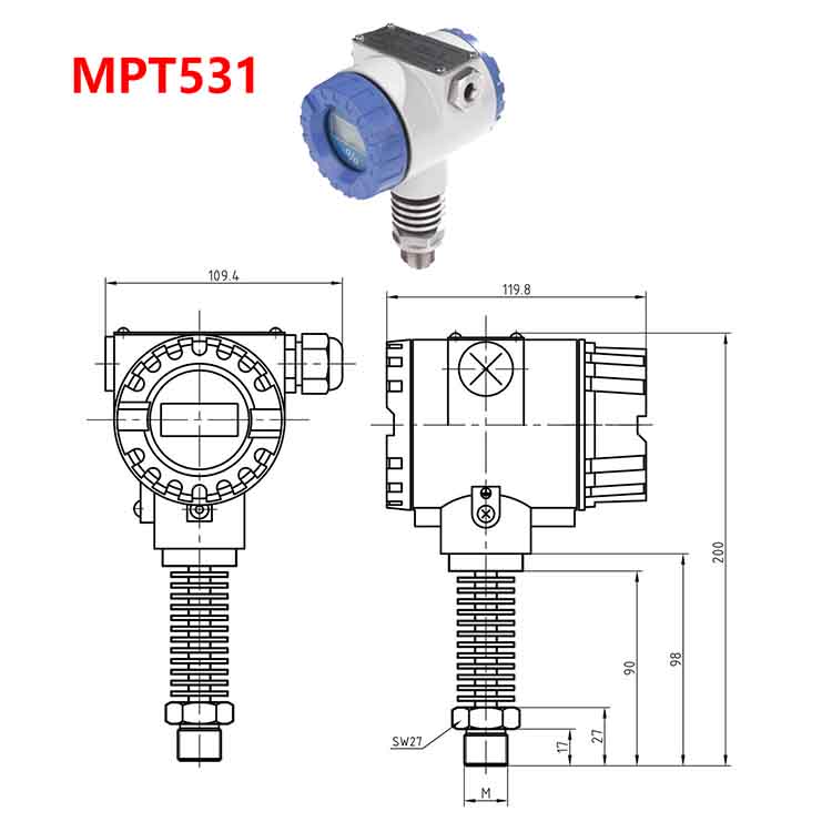 MPT531 高温数字压力变送器