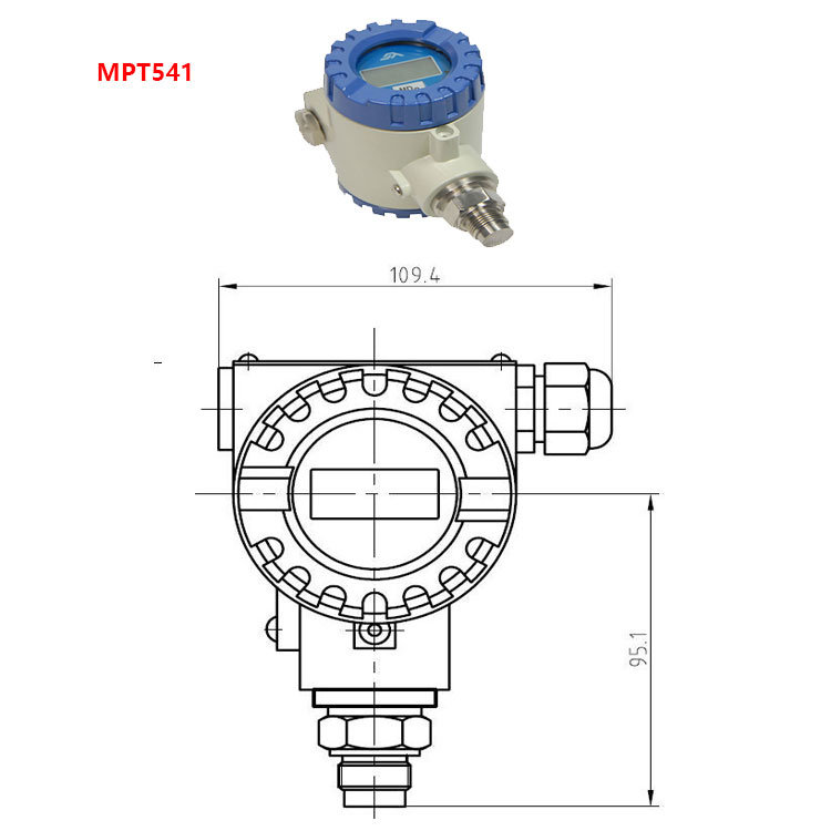 MPT541 平膜数字压力变送器